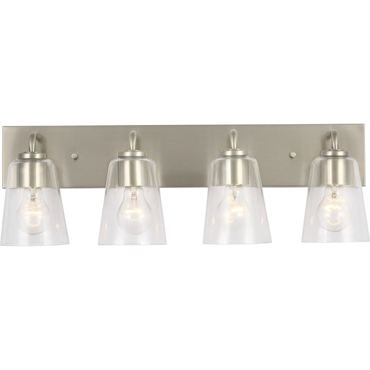 Miles Vanity Light by Generation Lighting. Made from steel in a unique style.