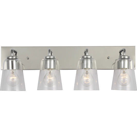 Miles Vanity Light by Generation Lighting. Made from steel in a unique style.