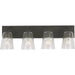 Miles Vanity Light by Generation Lighting. Made from steel in a traditional style.