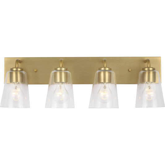 Miles Vanity Light by Generation Lighting. Made from steel in a unique style.