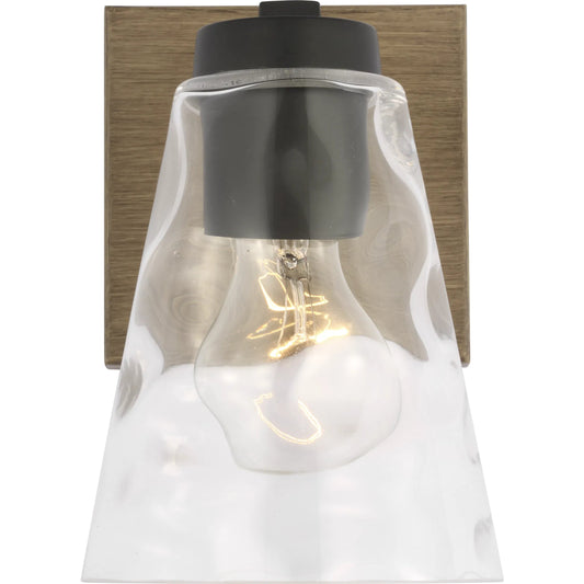 Dunton Vanity Light by Generation Lighting in midnight black. Made from steel in a cottage & farmhouse style.