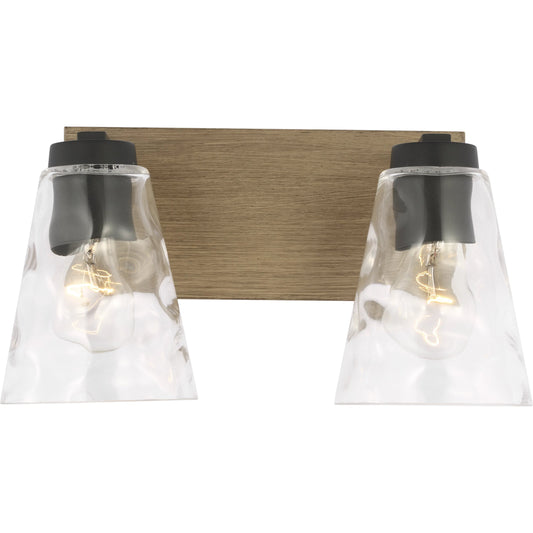 Dunton Vanity Light by Generation Lighting in midnight black. Made from steel in a cottage & farmhouse style.