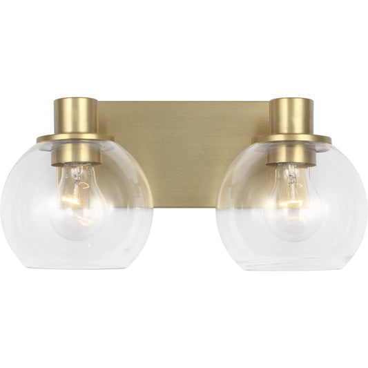 Rito Bath Vanity Light by Generation Lighting. Made from steel in a unique style.