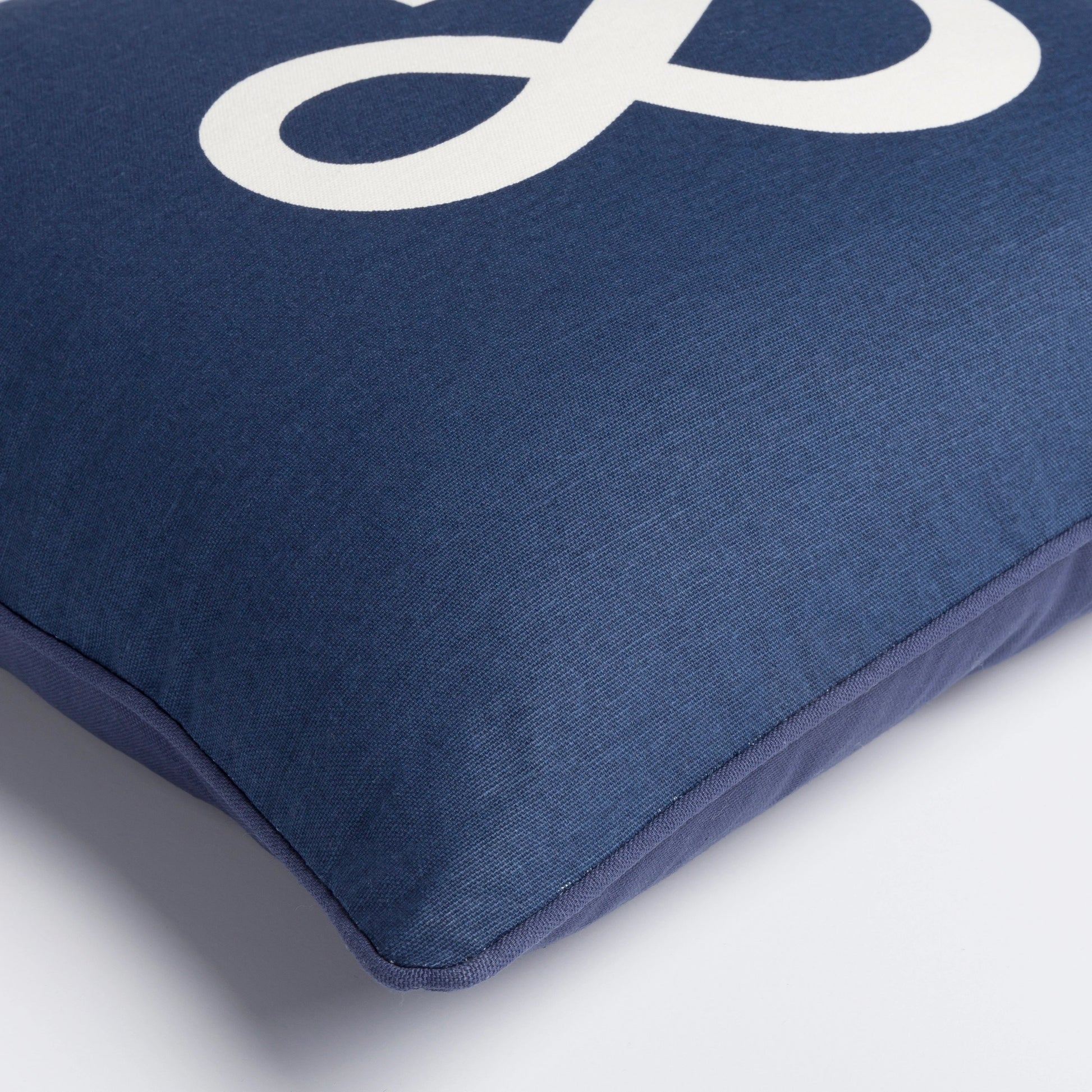 Glyph Pillow - 17273 by Surya in navy, ivory. Made from 100% cotton in a modern style.