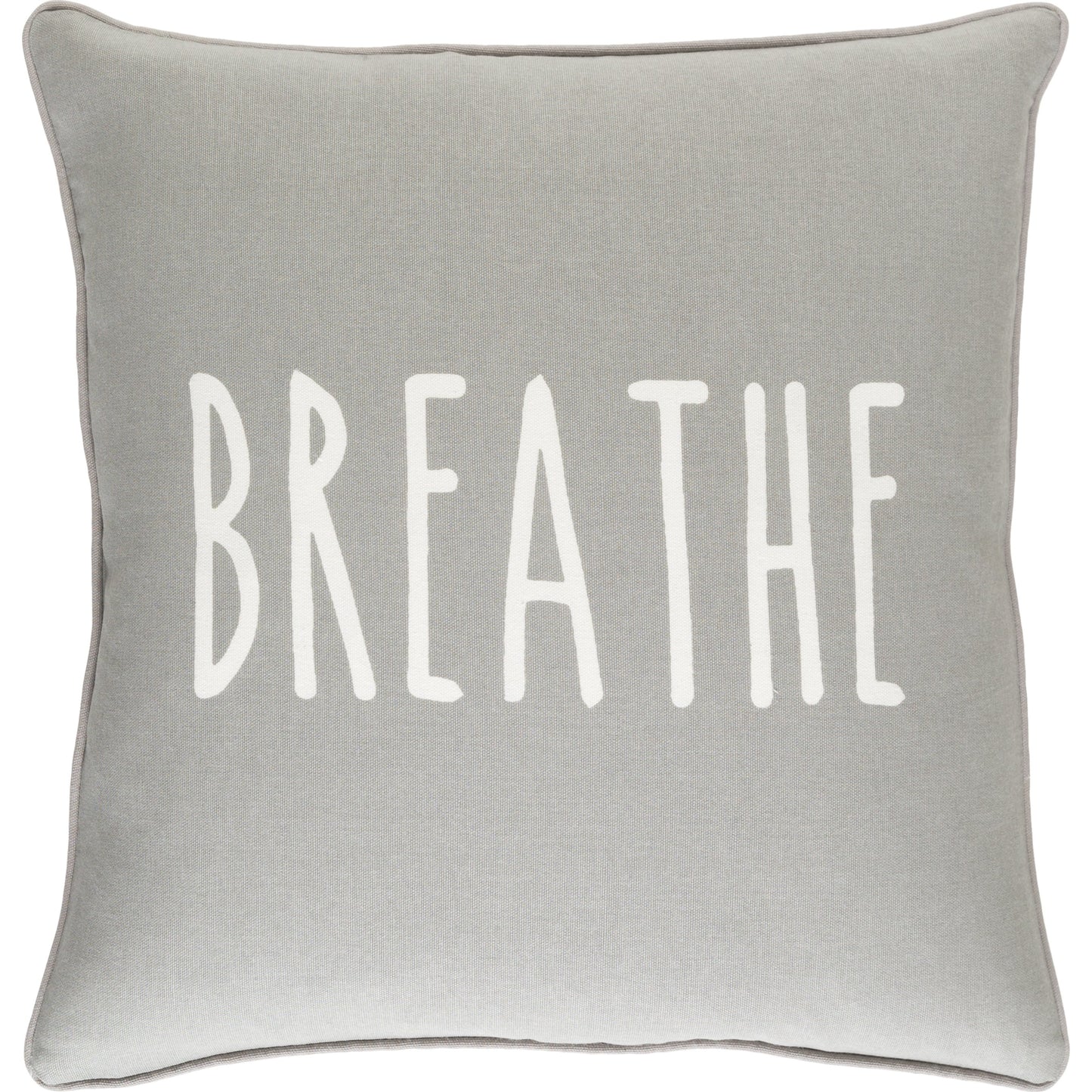 001 S-346600,S-346601 | Primary Silo | Glyph Breathe Pillow by Surya in gray. Made from 100% cotton in a modern style.