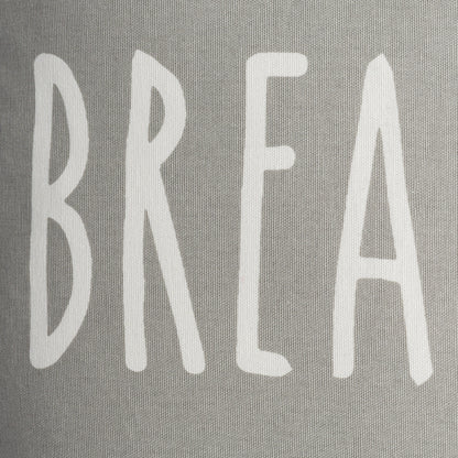 Glyph Breathe Pillow by Surya in gray. Made from 100% cotton in a modern style.