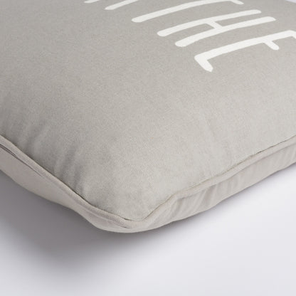 Glyph Breathe Pillow by Surya in gray. Made from 100% cotton in a modern style.