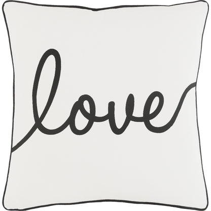 Glyph Pillow - 16319 by Surya in gray. Made from 100% cotton in a modern style.