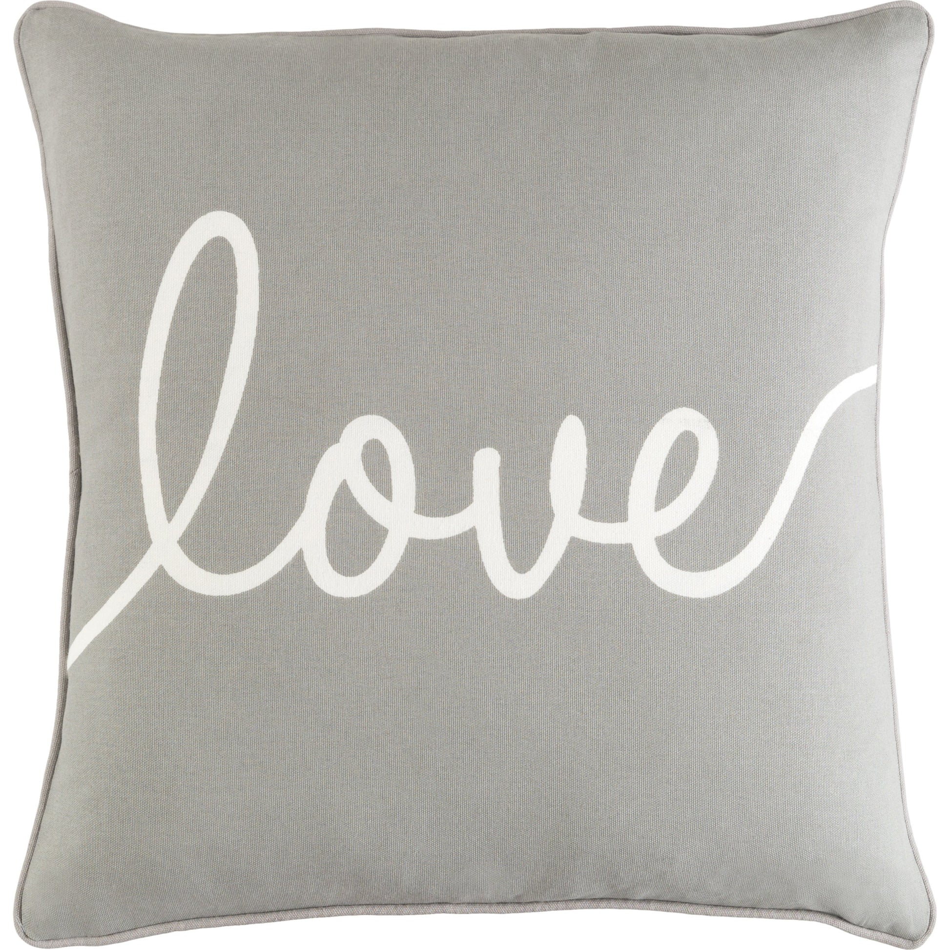 Glyph Pillow - 16319 by Surya in gray. Made from 100% cotton in a modern style.