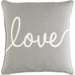 Glyph Pillow - 16319 by Surya in gray. Made from 100% cotton in a modern style.