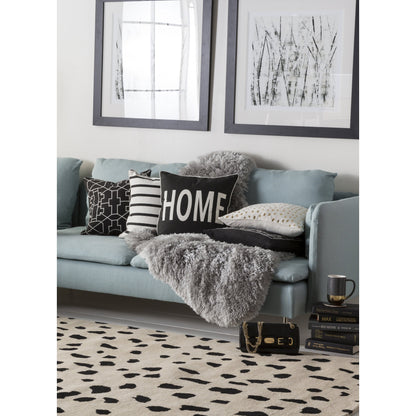 Glyph Pillow - 16321 by Surya in not loaded. Made from 100% cotton in a modern style.