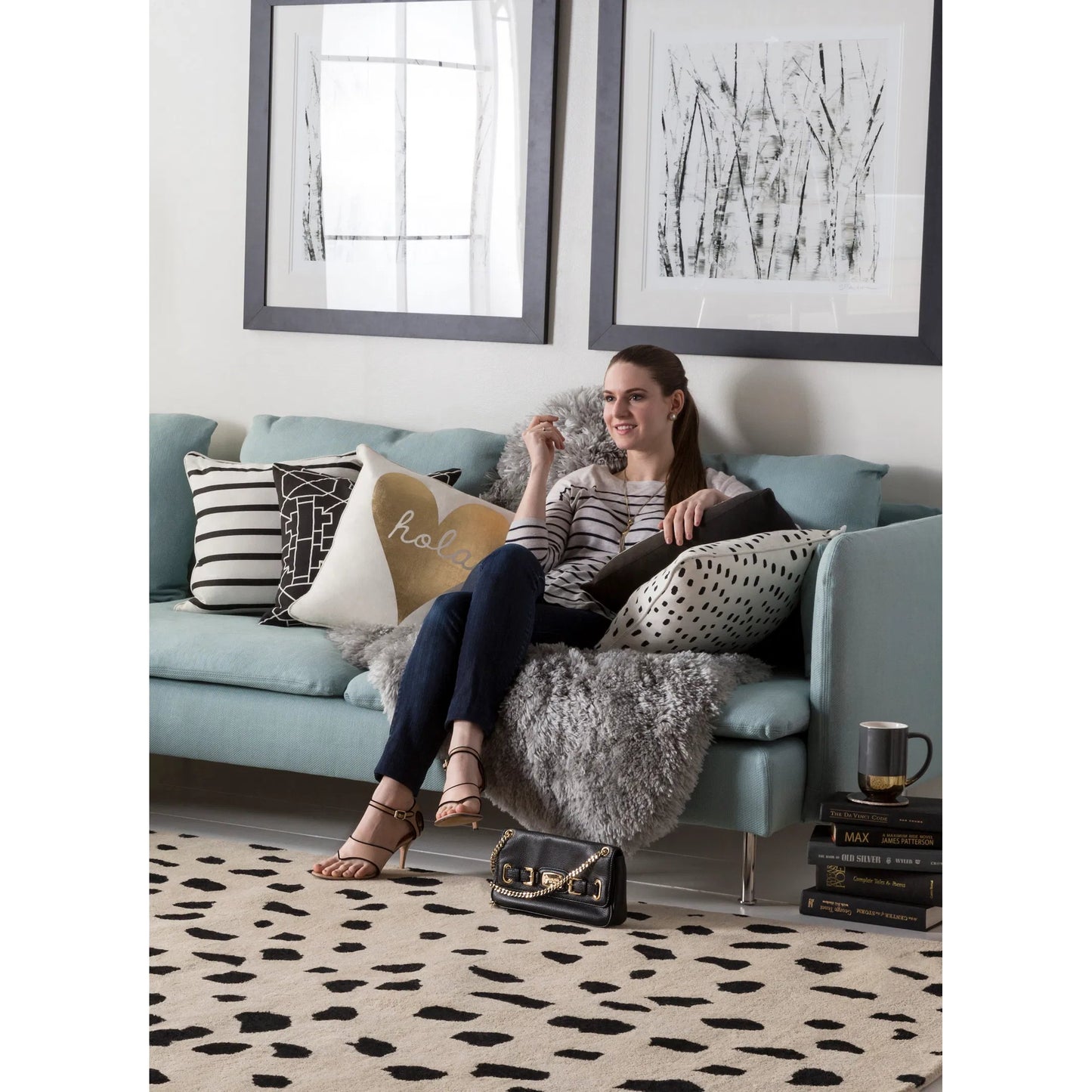 004 SI-1905409,SI-1905410 | Lifestyle | Glyph Pillow - 8906 by Surya in cream, metallic gold. Made from 100% cotton in a modern style.