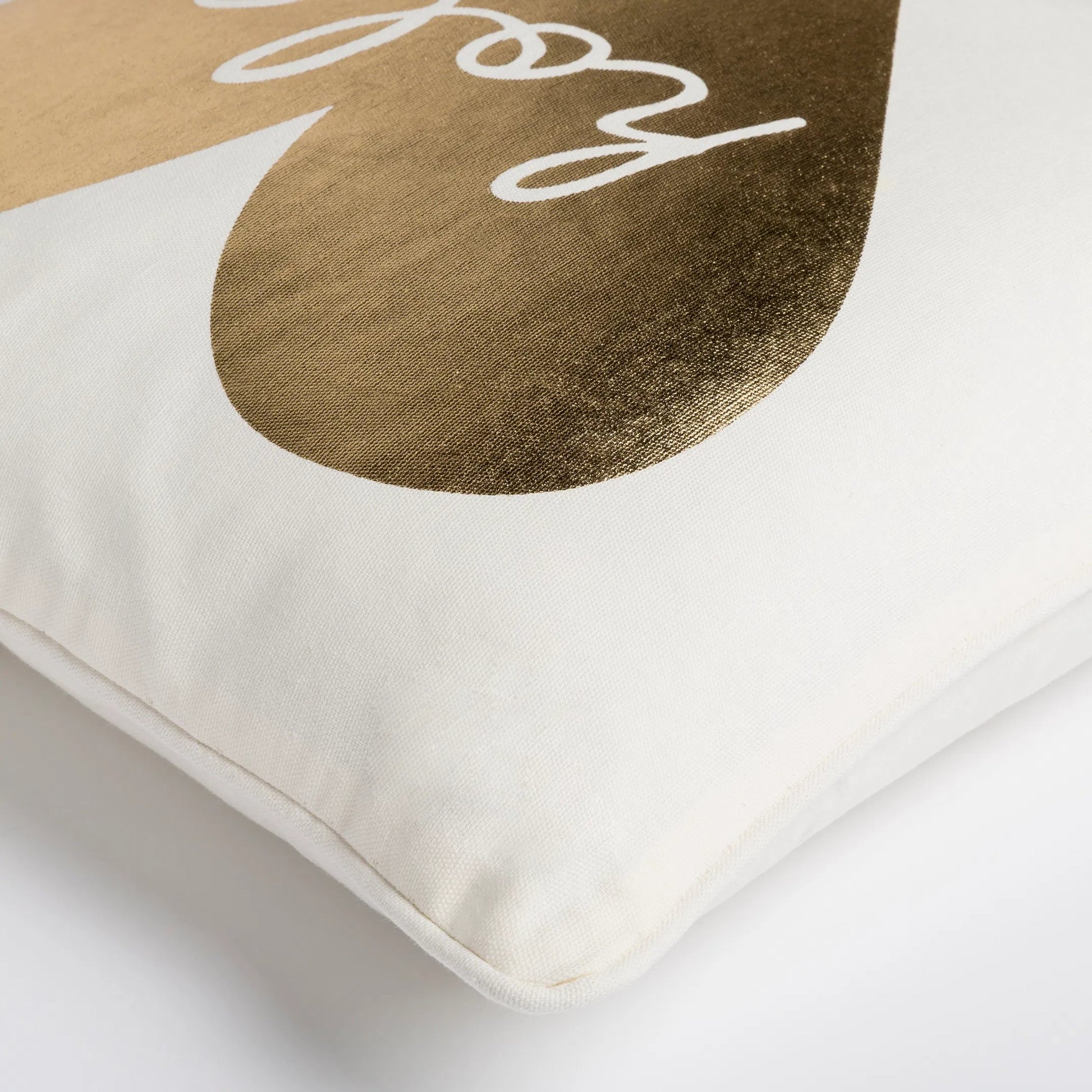 Glyph Pillow - 8906 by Surya in cream, metallic gold. Made from 100% cotton in a modern style.