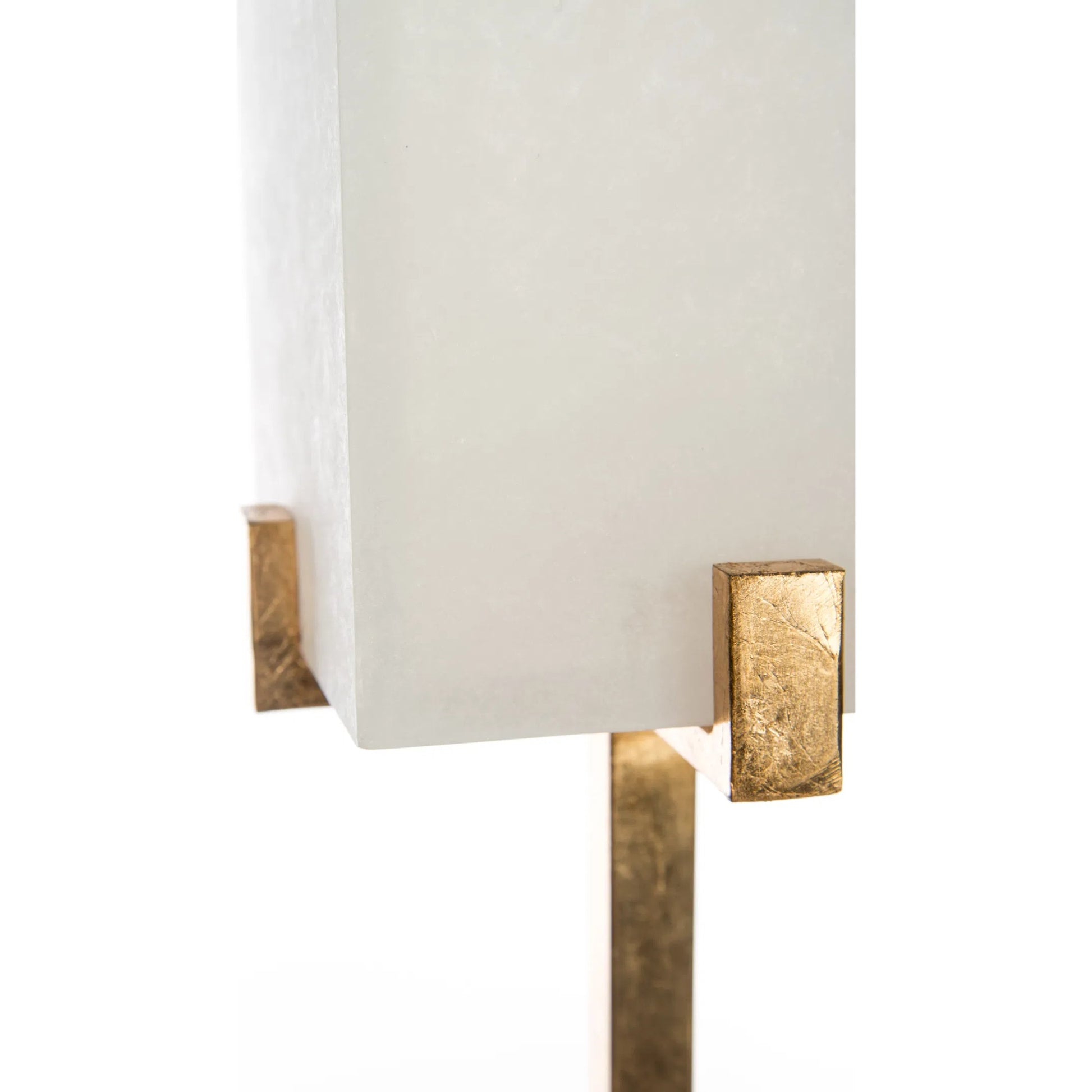 Winward Alabaster Lamp by Bradburn Home. Made from iron in a unique style.