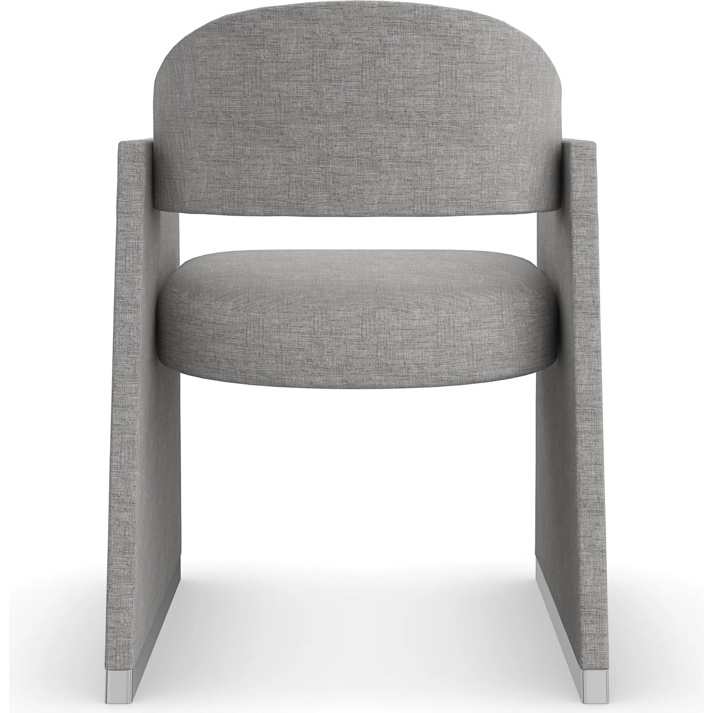 002 SI-2162890 | Additional Silo | Polish Off Dining Chair by Caracole in gray, silver and polished silver. Made from unique in a transitional style.