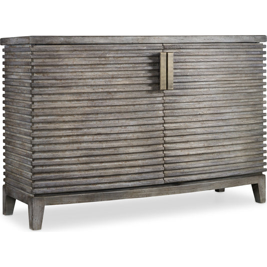 Delano Chest by Hooker Furniture in gray walnut. Made from walnut veneers in a modern style.