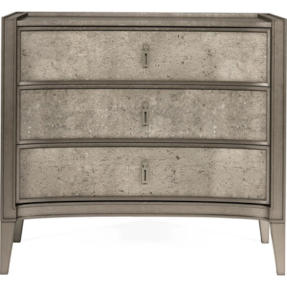 Cove Bachelor's Chest by A.R.T. Furniture in mica. Made from rubberwood solids, primavera veneers, metal in a transitional style.