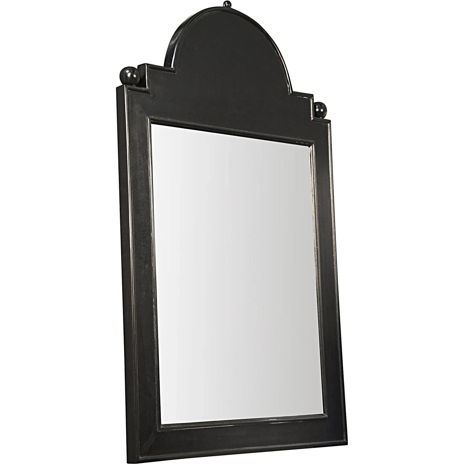 Jess Mirror by Noir in hand rubbed black. Made from mahogany in a transitional style.