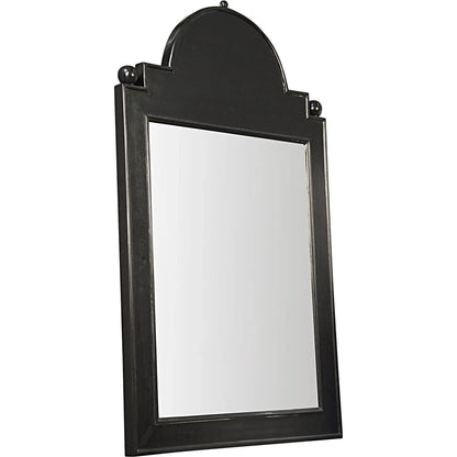 Jess Mirror by Noir in hand rubbed black. Made from mahogany in a transitional style.