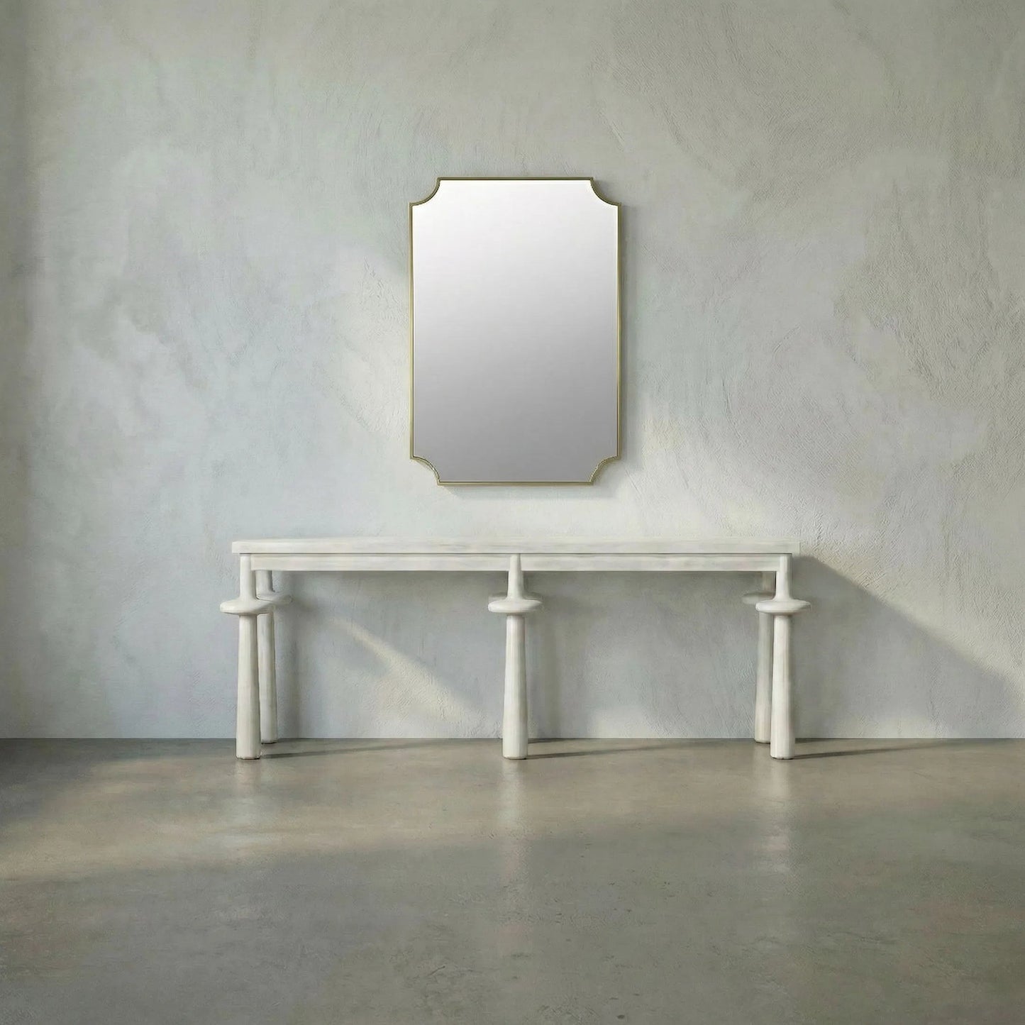 002 S-334587 | Lifestyle | Convexed Mirror by Noir in antique brass. Made from metal, mirror in a transitional style.