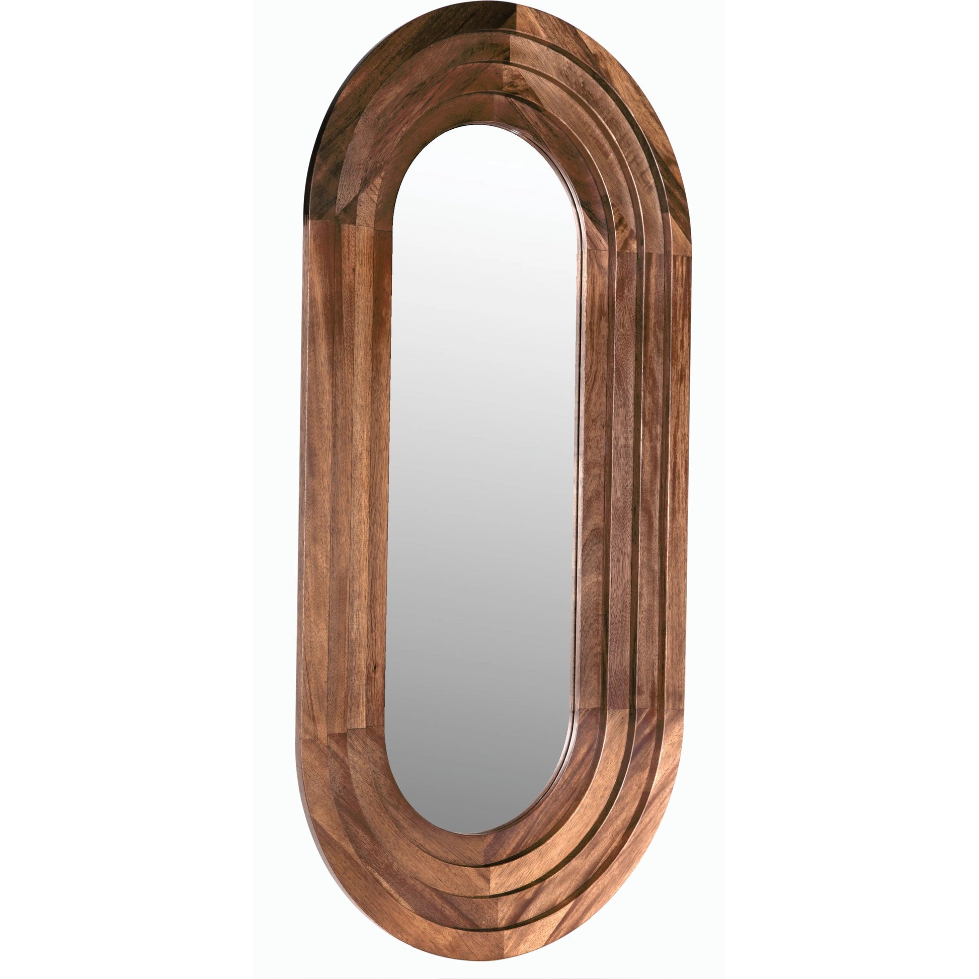 New Fuss Mirror by Noir in dark walnut. Made from walnut in a modern style.
