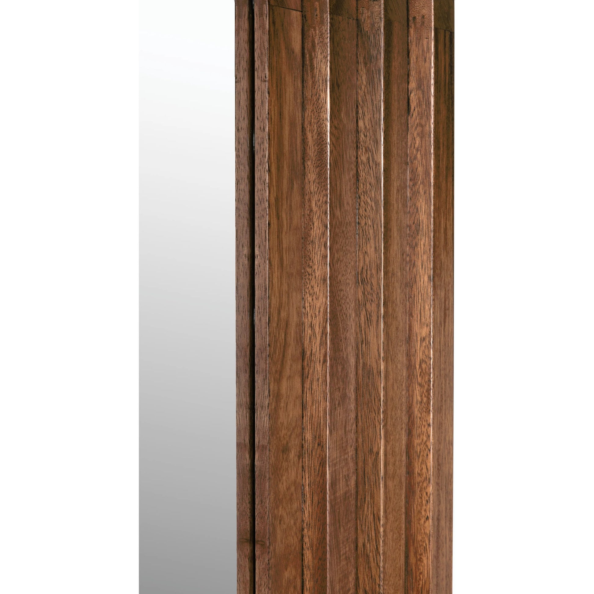 New Fuss Mirror by Noir in dark walnut. Made from walnut in a modern style.