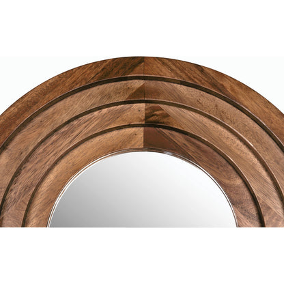 New Fuss Mirror by Noir in dark walnut. Made from walnut in a modern style.