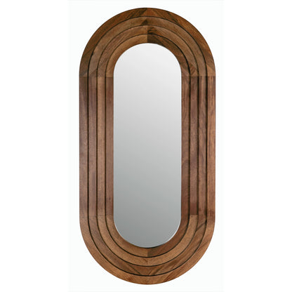 New Fuss Mirror by Noir in dark walnut. Made from walnut in a modern style.