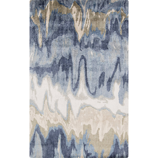Gemini Rug - 12645 by Surya in cobalt, light gray, navy. Made from unique in a unique style.