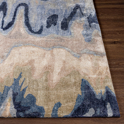 Gemini Rug - 12645 by Surya in beige, denim, navy, light gray. Made from unique in a unique style.