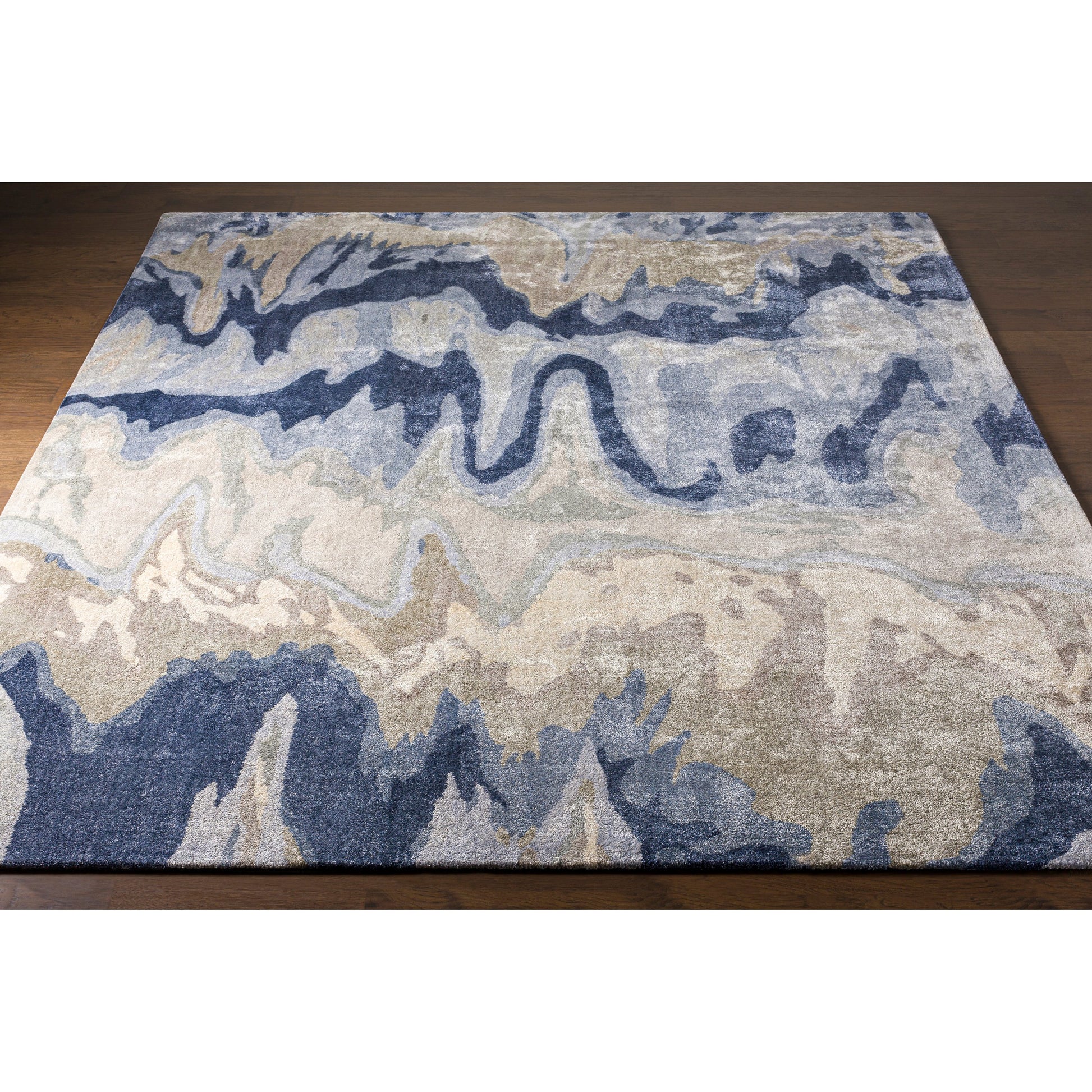 Gemini Rug - 12645 by Surya in beige, denim, navy, light gray. Made from unique in a unique style.