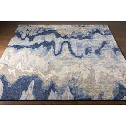 Gemini Rug - 12645 by Surya in beige, denim, navy, light gray. Made from unique in a unique style.