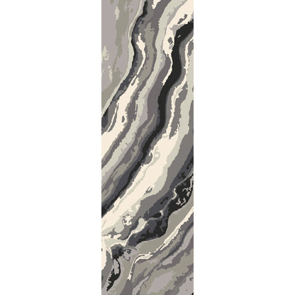 Gemini Rug - 12647 by Surya in charcoal, gray, light slate, off-white. Made from unique in a unique style.