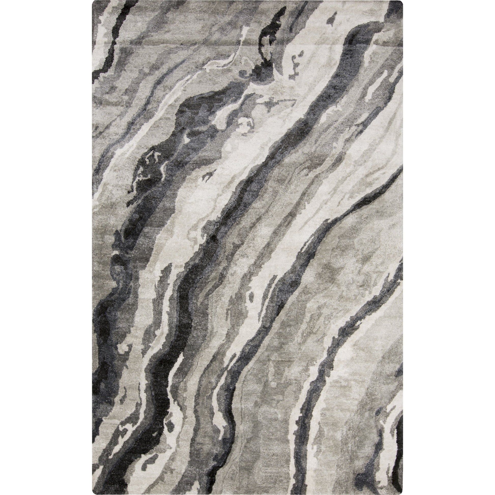 Gemini Rug - 12647 by Surya in charcoal, gray, light slate, off-white. Made from unique in a unique style.