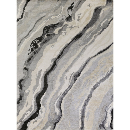 Gemini Rug - 12647 by Surya in charcoal, gray, light slate, off-white. Made from unique in a unique style.