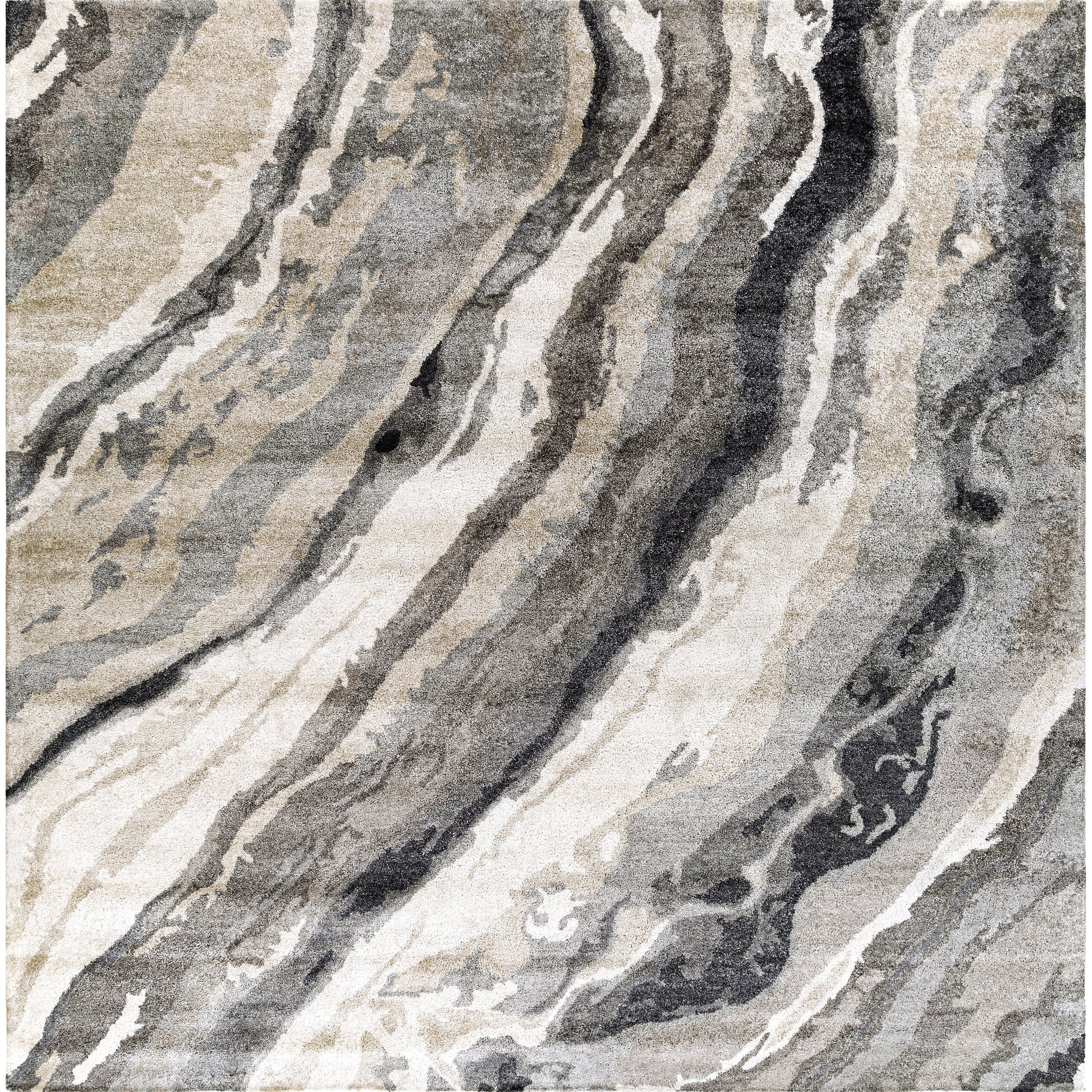 Gemini Rug - 12647 by Surya in charcoal, gray, light slate, off-white. Made from unique in a unique style.