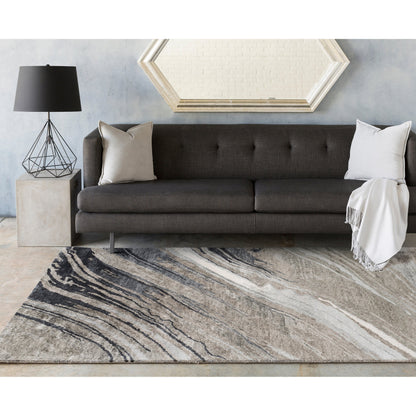 Souk GMN-4051 Rug by Surya in charcoal, gray, light slate, off-white. Made from unique in a unique style.