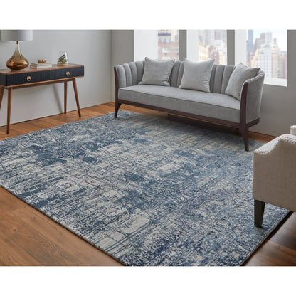 Eastfield Rug - 69AEF by Feizy in blue, ivory. Made from wool, viscose in a unique style.