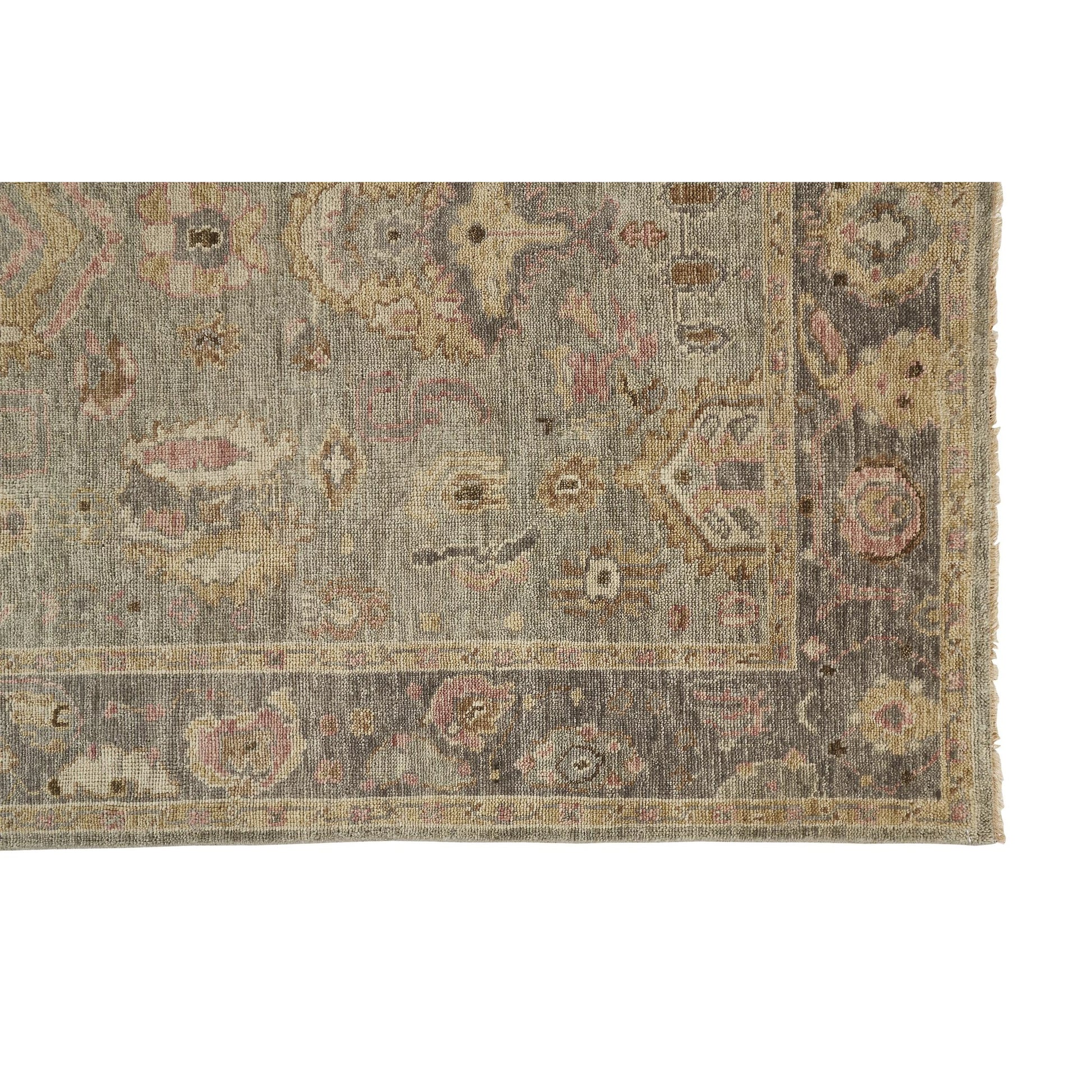Carrington Traditional Oriental Rug - 6504F by Feizy in gray, gold, pink. Made from wool in a unique style.
