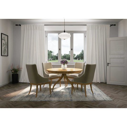 Timeless Solar Spider Leg Pedestal Dining Table by Jonathan Charles. Made from unique in a modern style.