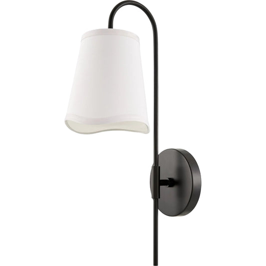 Gencay Wall Sconce by Livabliss. Made from iron, linen, polyester in a unique style.