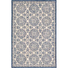 Navy, Light Blue, Beige / 2' x 3'