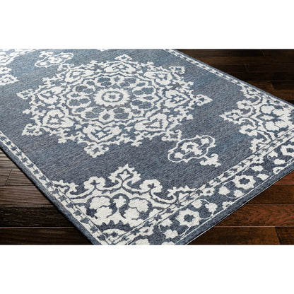 Granada Rug - 23806 by Surya in charcoal, cream. Made from 100% wool in a unique style.
