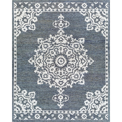 Granada Rug - 23806 by Surya in charcoal, cream. Made from 100% wool in a unique style.