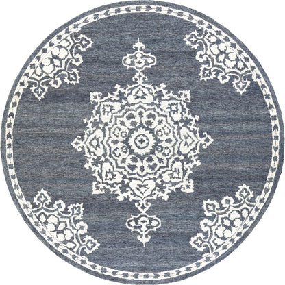 Granada Rug - 23806 by Surya in charcoal, cream. Made from 100% wool in a unique style.