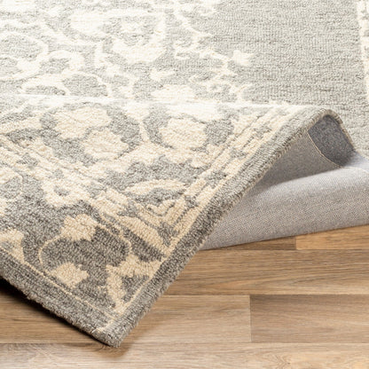 Granada Rug - 23806 by Surya in charcoal, cream. Made from 100% wool in a unique style.
