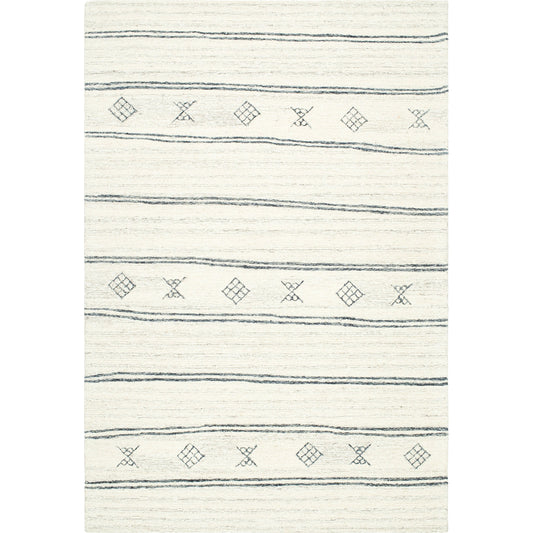 Granada Rug - 32650 by Livabliss in cream, black, charcoal. Made from main: 100% wool in a unique style.