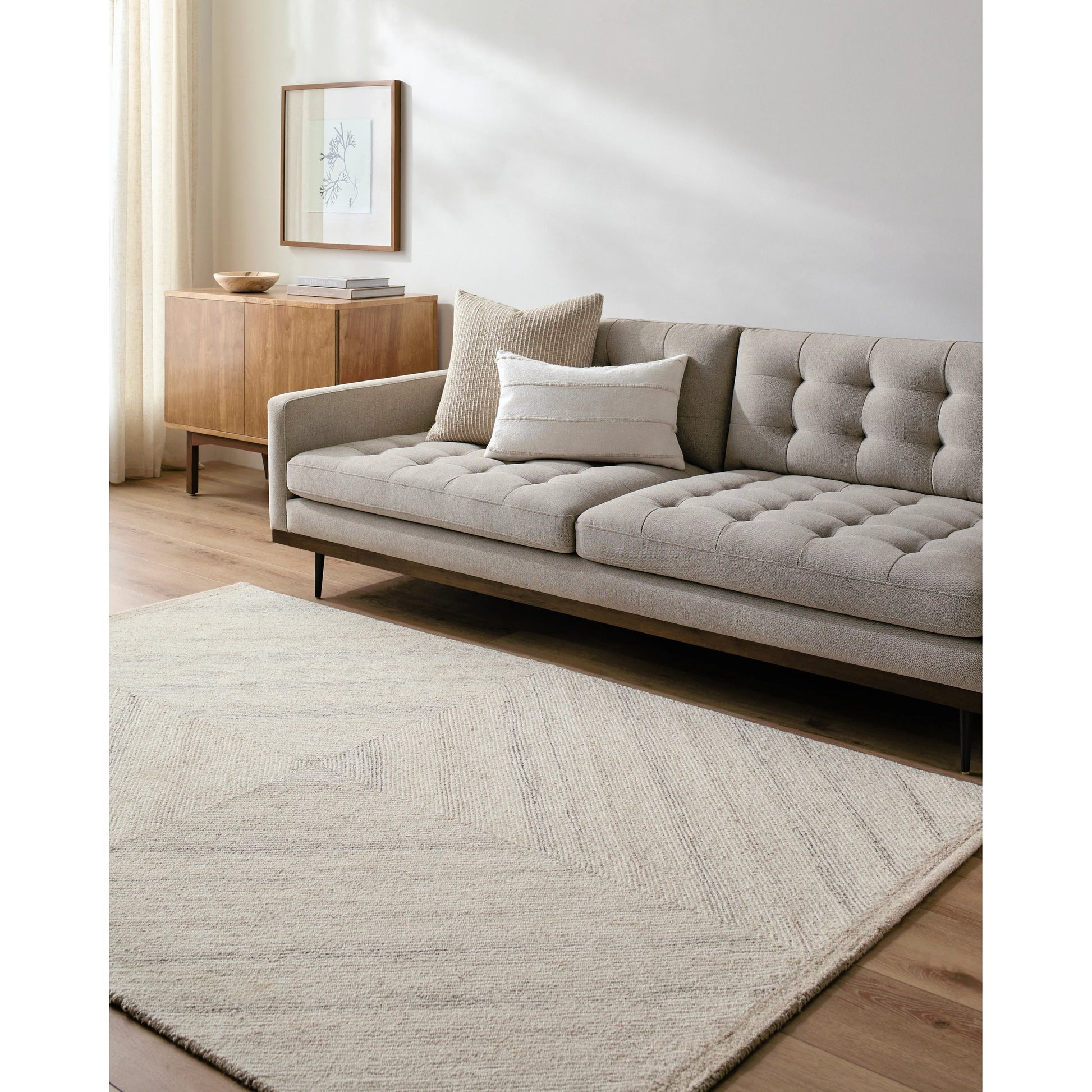Granada Rug - 485345 by Livabliss in ivory, medium brown, light beige. Made from face: 100% wool, warp: 100% cotton in a unique style.