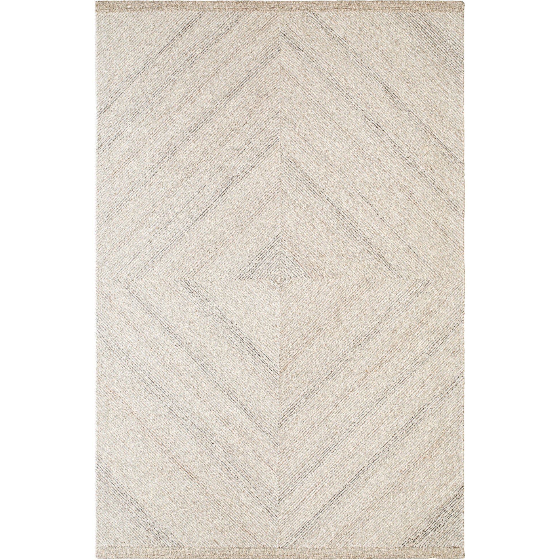 Granada Rug - 485345 by Livabliss in ivory, medium brown, light beige. Made from face: 100% wool, warp: 100% cotton in a unique style.
