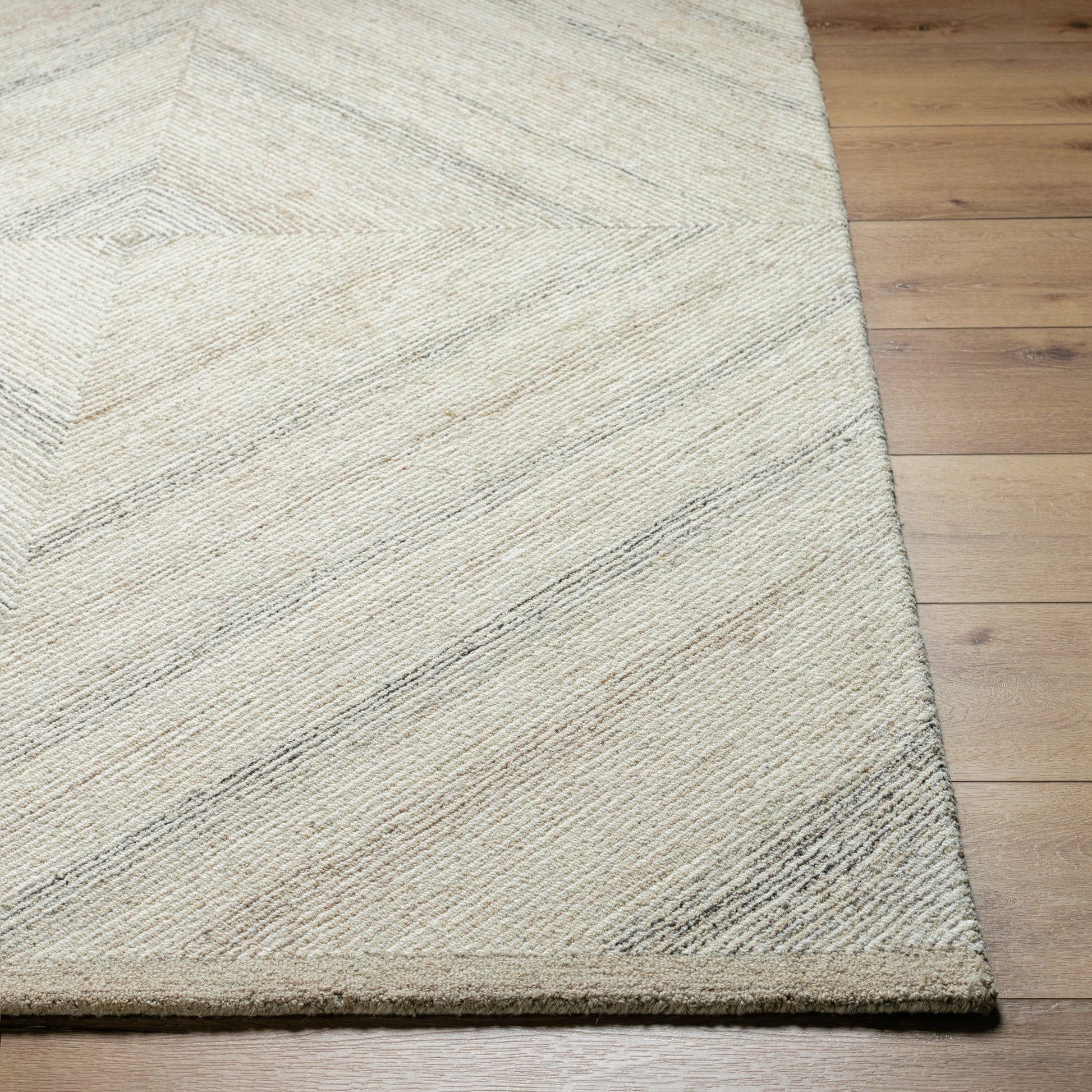 Granada Rug - 485345 by Livabliss in ivory, medium brown, light beige. Made from face: 100% wool, warp: 100% cotton in a unique style.